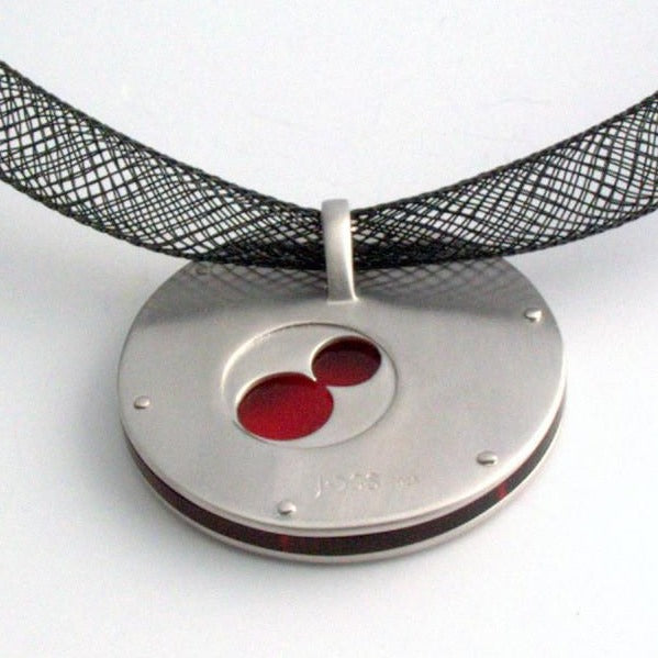 Pieces of 8 sterling silver pendant large