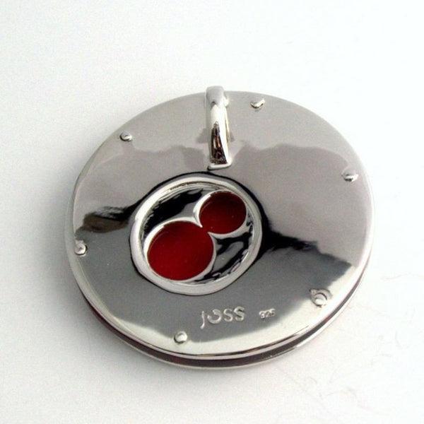 Pieces of 8 sterling silver pendant large