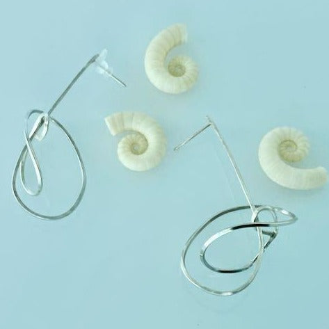 Molluska sculptural stud earrings