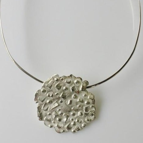 Turangawaewae Maori Bay silver pendant - exhibition piece only