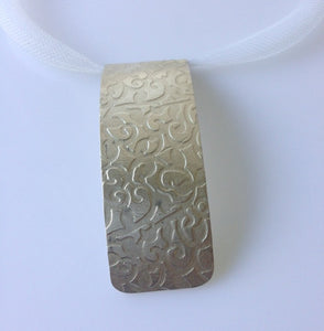 Kowhaiwhai silver pendant